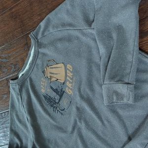 UNITED BY BLUE I Grey Rise & Grind Crew Neck Long-Sleeve Pullover Sweatshirt, S